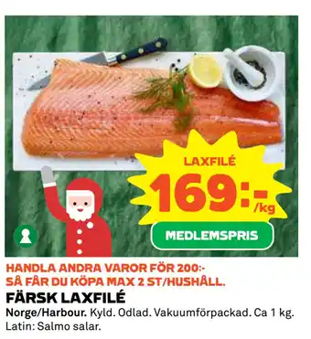 Coop Konsum Färsk laxfilé erbjuda