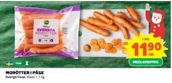 Coop Daglivs Morötter i påse erbjuda