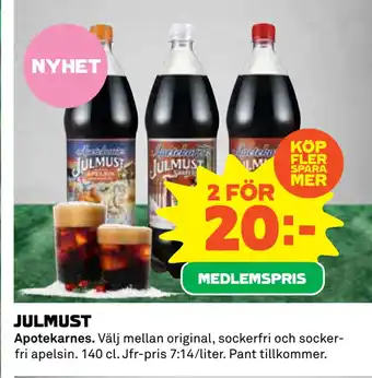 Coop Daglivs Julmust erbjuda