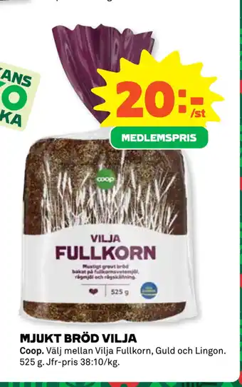 Coop Daglivs Mjukt bröd vilja erbjuda
