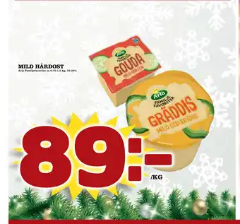 Din Mat Mild hårdost erbjuda
