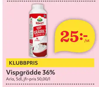 Hemköp Vispgrädde 36% erbjuda