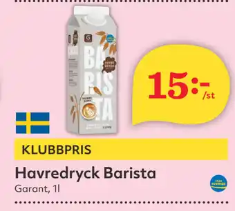 Hemköp Havredryck barista erbjuda