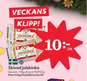 Hemköp Skivad julskinka erbjuda