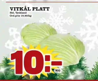 Din Mat Vitkål platt erbjuda