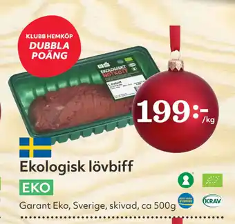 Hemköp Ekologisk lövbiff erbjuda