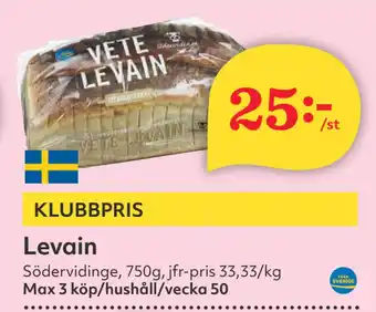 Hemköp Levain erbjuda