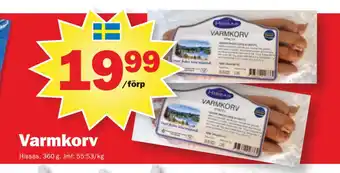 Pekås Varmkorv erbjuda