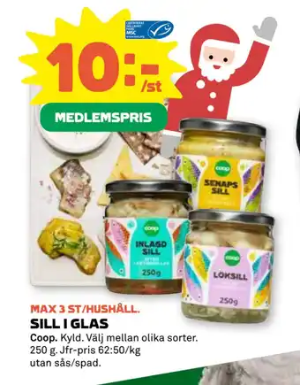 Stora Coop Sill i glas erbjuda