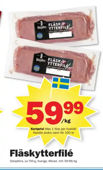 Pekås Fläskytterfilé erbjuda
