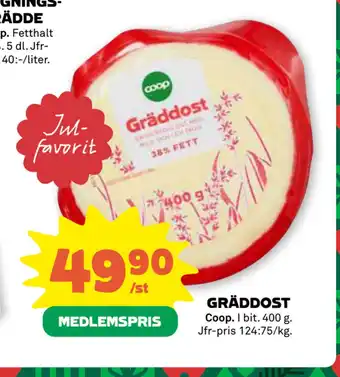 Stora Coop Gräddost erbjuda