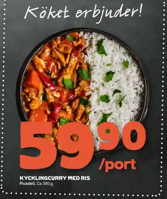 Stora Coop Kycklingcurry med ris erbjuda
