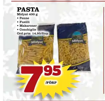 Supergrossen Pasta erbjuda