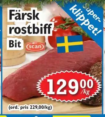 T-jarlen Färsk rostbiff erbjuda