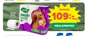 Stora Coop Toalettpapper 18-pack erbjuda
