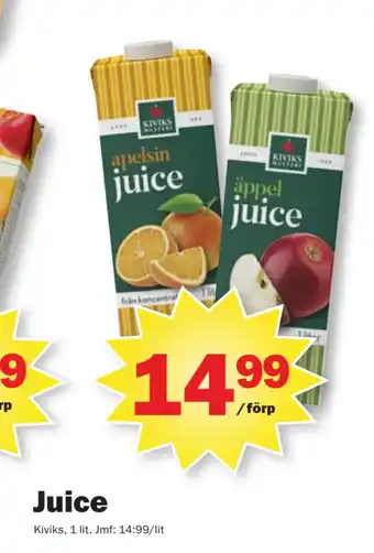 Pekås Juice erbjuda