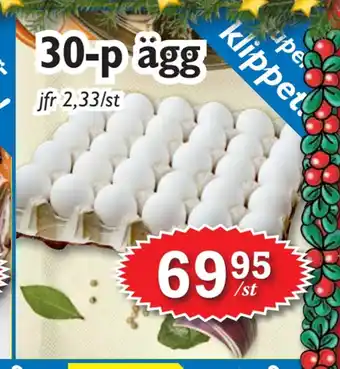 T-jarlen 30-p ägg erbjuda