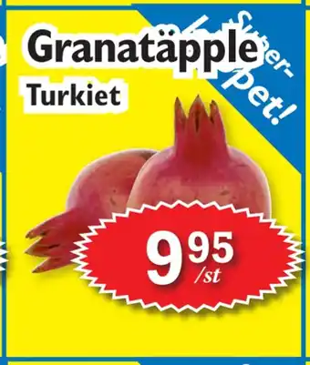 T-jarlen Granatäpple erbjuda