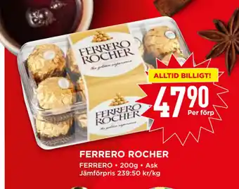 Willys Ferrero rocher erbjuda