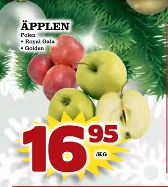 Supergrossen Äpplen erbjuda