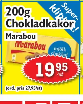 T-jarlen 200g chokladkakor erbjuda