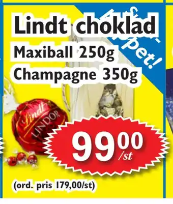 T-jarlen Lindt choklad erbjuda