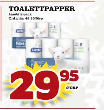 Supergrossen Toalettpapper erbjuda