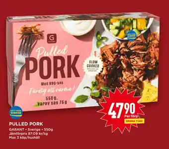 Willys Pulled pork erbjuda