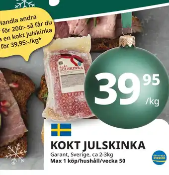 Kokt julskinka