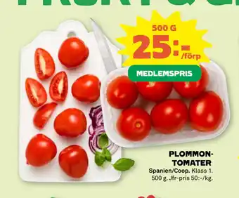 Coop Forum Plommontomater erbjuda