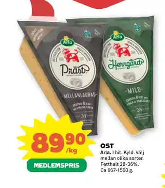 Coop Forum Ost erbjuda