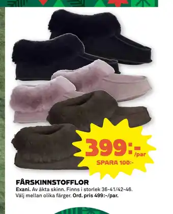 Fårskinnstofflor