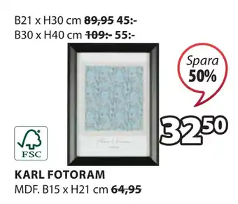 JYSK Karl fotoram erbjuda