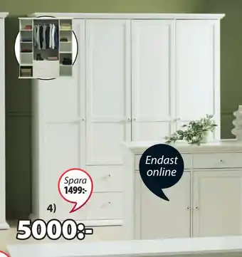 JYSK Fredensborg garderob erbjuda