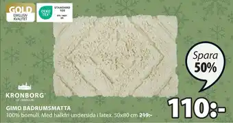 JYSK Gimo badrumsmatta erbjuda