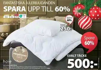 JYSK Exclusive fibertäcke erbjuda