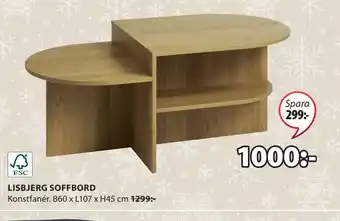 JYSK Lisbjerg soffbord erbjuda