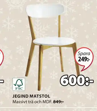 JYSK Jegind matstol erbjuda