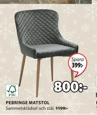 JYSK Pebringe matstol erbjuda
