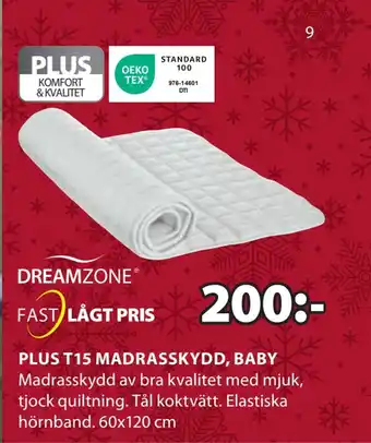 JYSK Plus t15 madrasskydd, baby erbjuda