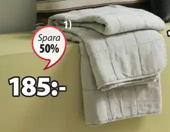 JYSK Valmue quiltad pläd erbjuda