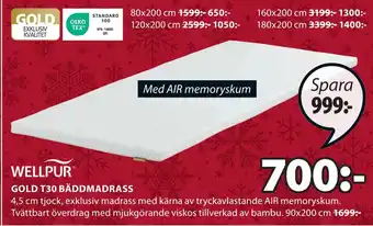 JYSK Gold t30 bäddmadrass erbjuda