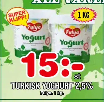 Nya Pulsen Turkisk yoghurt 2,5% erbjuda