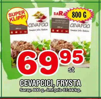 Nya Pulsen Cevapcici, frysta erbjuda