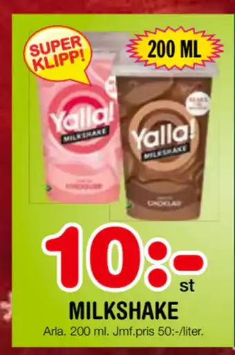 Nya Pulsen Milkshake erbjuda