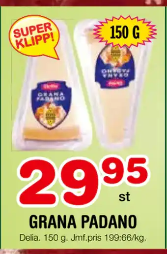 Nya Pulsen Grana padano erbjuda