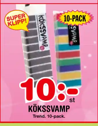 Nya Pulsen Kökssvamp erbjuda