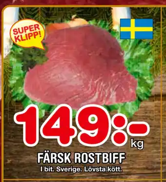 Nya Pulsen Färsk rostbiff erbjuda