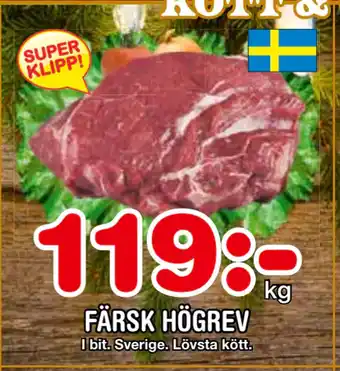 Nya Pulsen Färsk högrev erbjuda