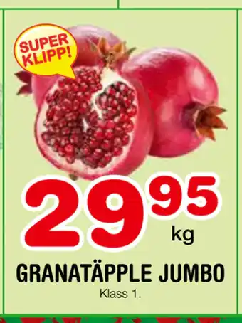 Nya Pulsen Granatäpple jumbo erbjuda